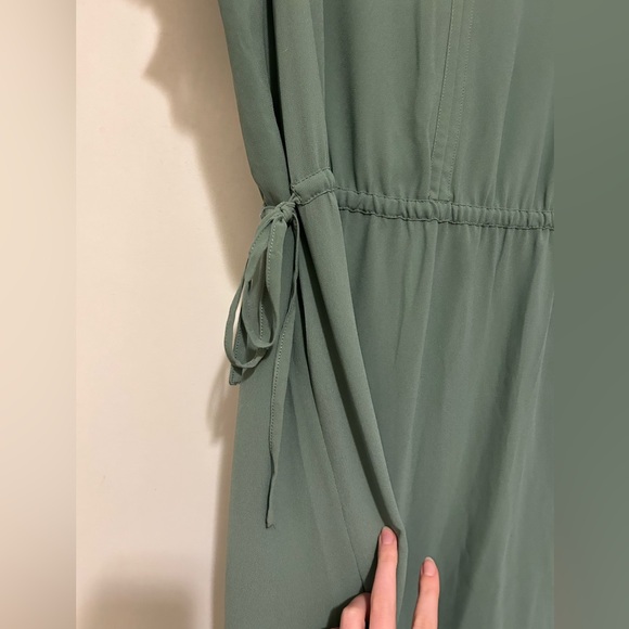 H&M Midi Dress Eucalyptus Green Size Medium - Picture 3 of 3